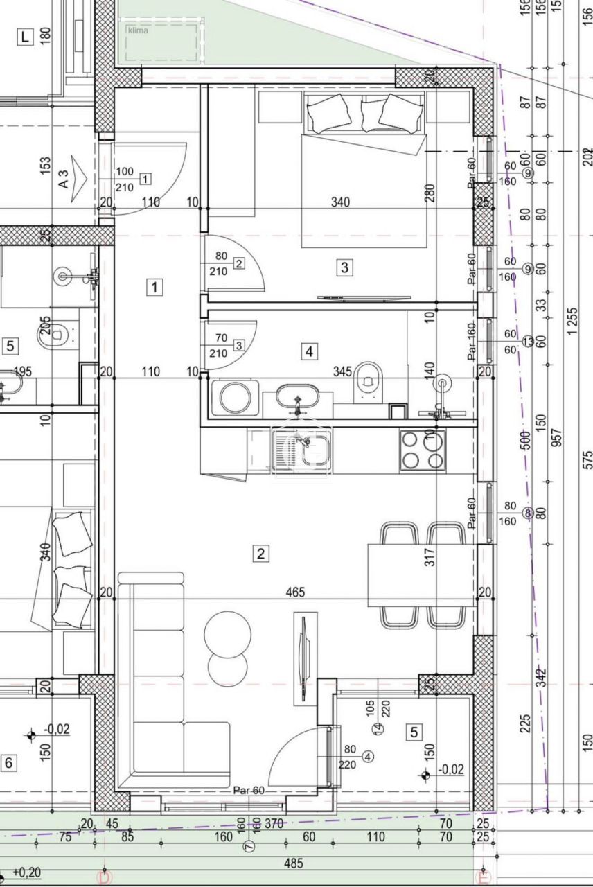 Апартаменты в Будве, Черногория, 41 м² - фото 5