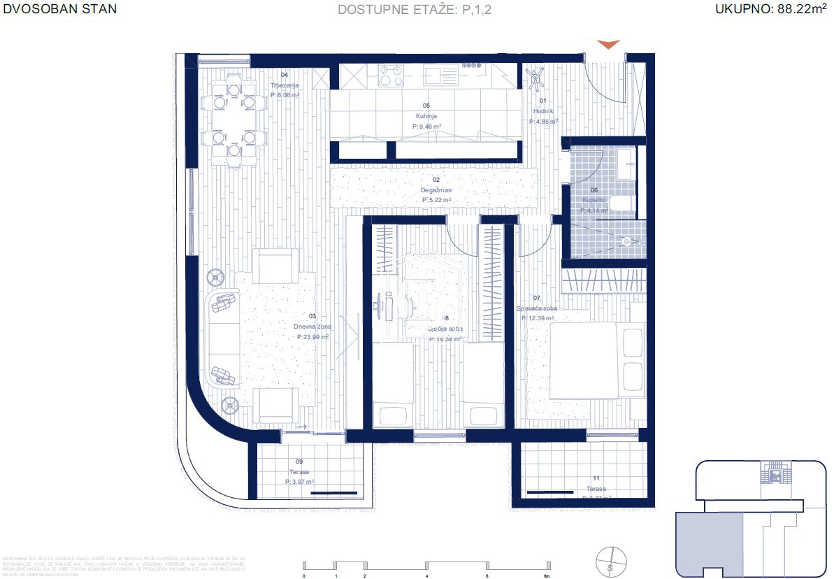 Апартаменты в Ластве, Черногория, 27 м² - фото 5
