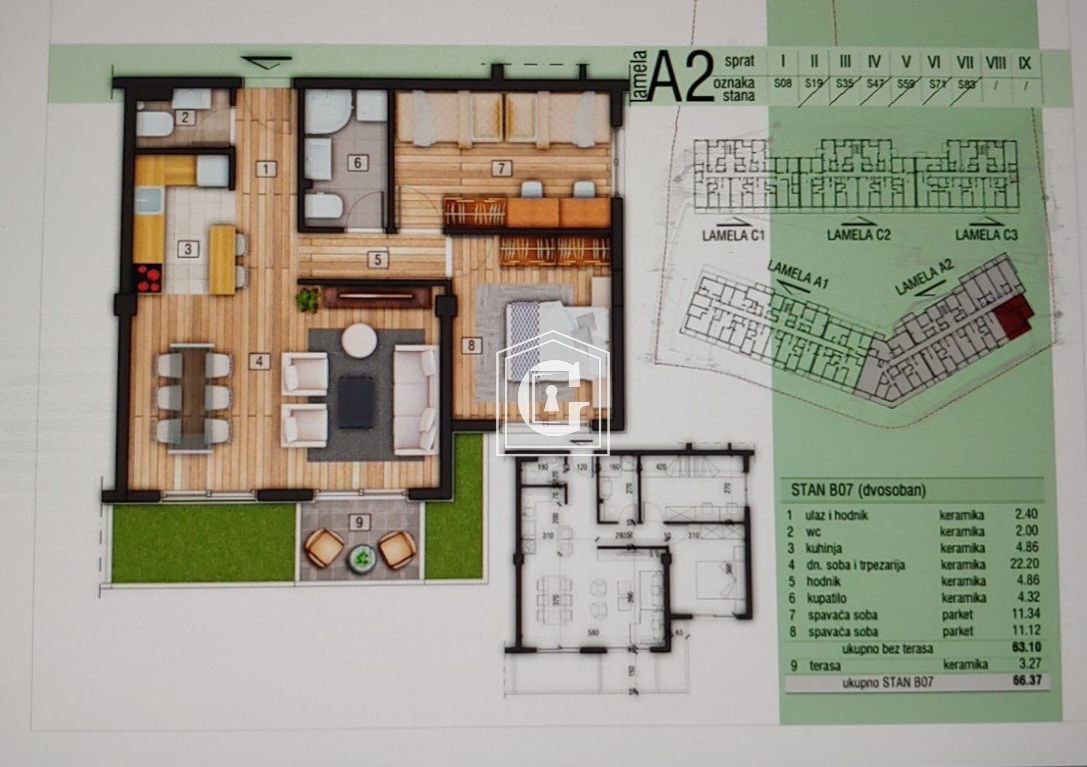 Апартаменты в Будве, Черногория, 72 м² - фото 6