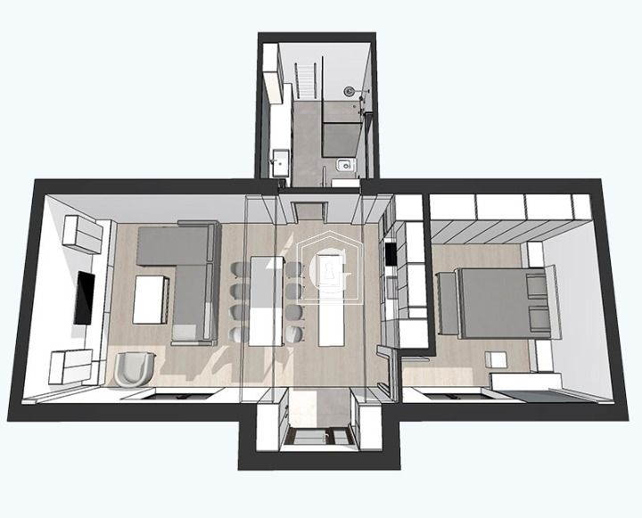Апартаменты в Каменари, Черногория, 55 м² - фото 9