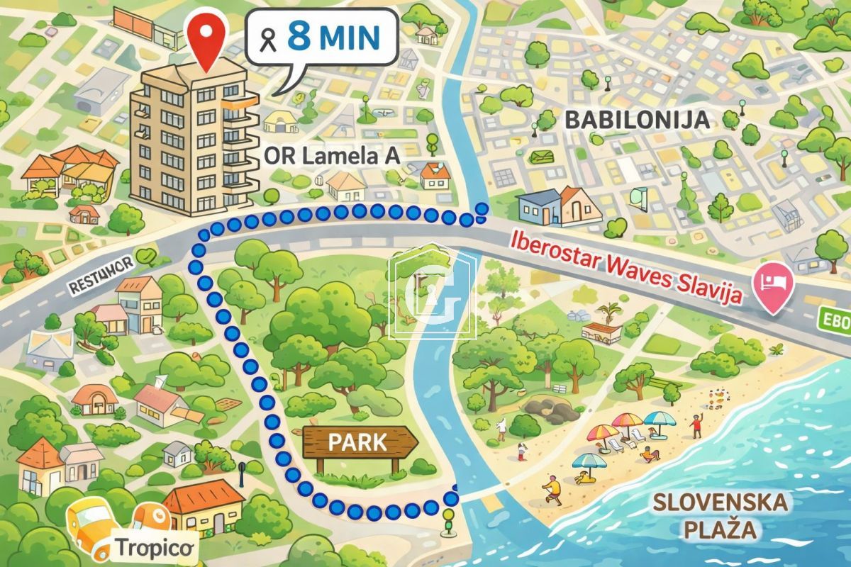 Апартаменты в Будве, Черногория, 40 м² - фото 10