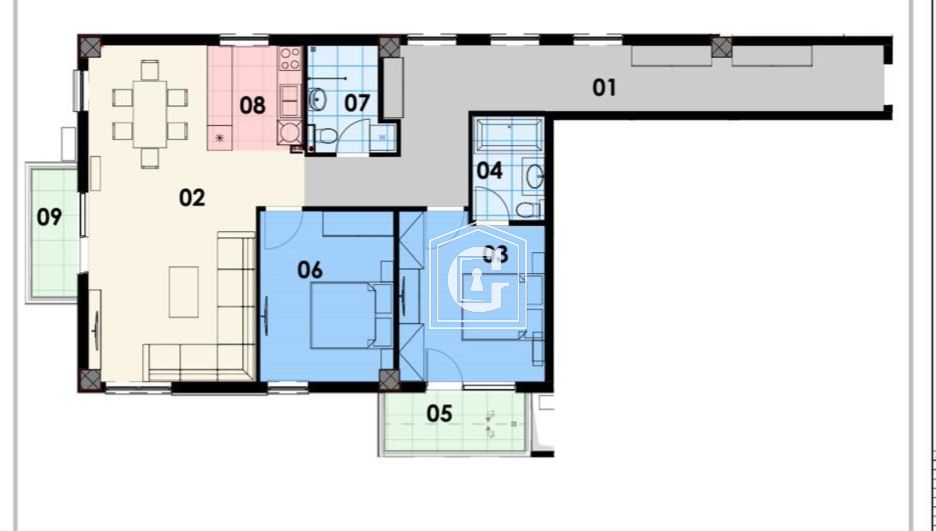 Апартаменты в Будве, Черногория, 106 м² - фото 12