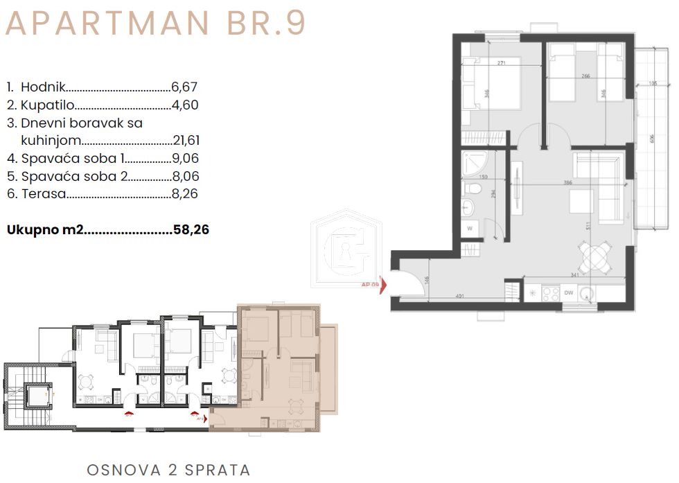 Апартаменты в Бечичи, Черногория, 34 м² - фото 10