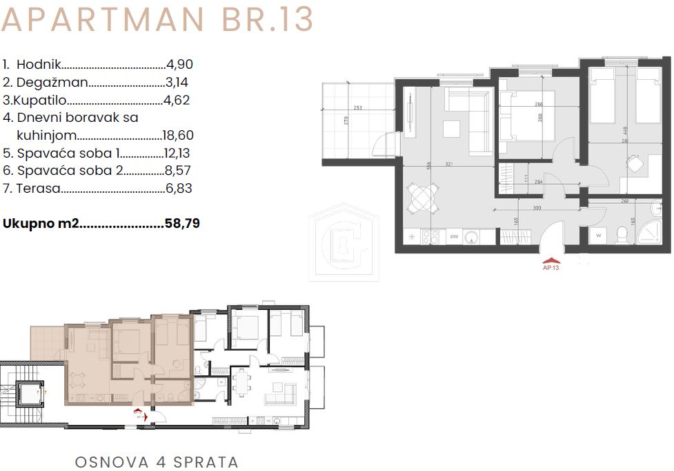 Апартаменты в Бечичи, Черногория, 34 м² - фото 16
