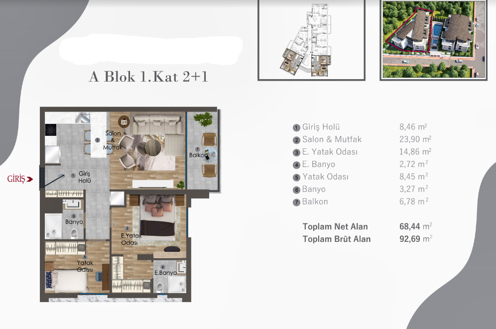 Квартира Алтынташ, Турция, 62 м² - фото 11