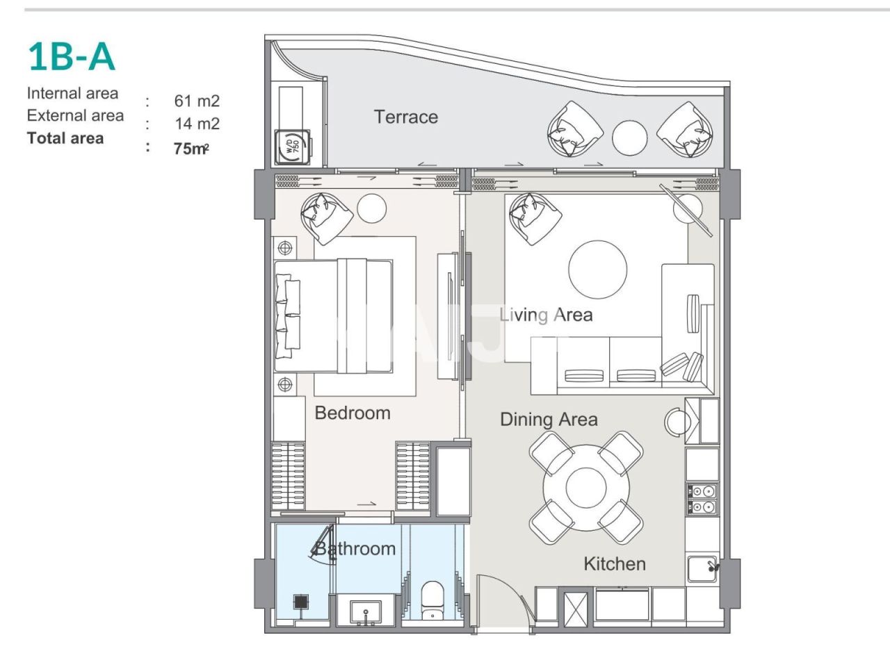 Апартаменты на острове Пхукет, Таиланд, 75 м² - фото 2