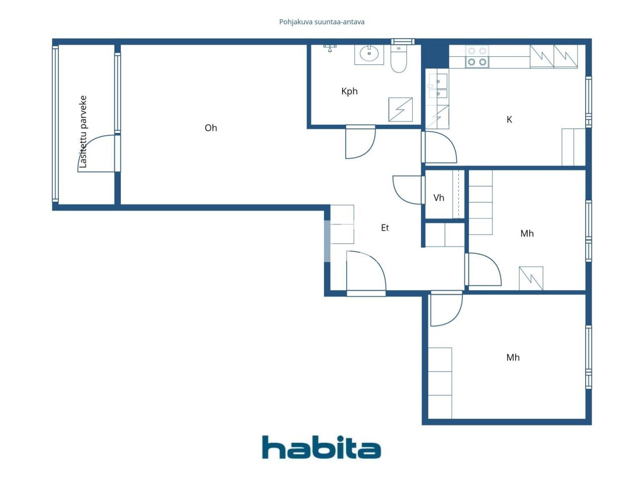 Апартаменты в Куопио, Финляндия, 76 м² - фото 2