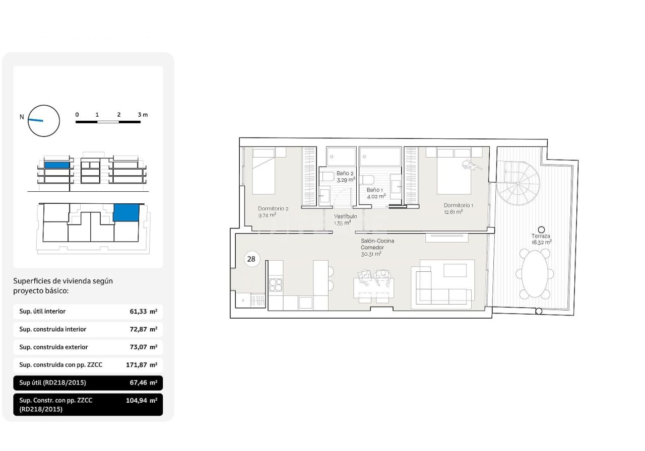 Апартаменты Ринкон-де-ла-Виктория, Испания, 110 м² - фото 17