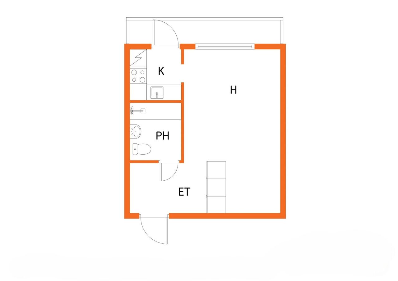 Квартира в Кеми, Финляндия, 29 м² - фото 2