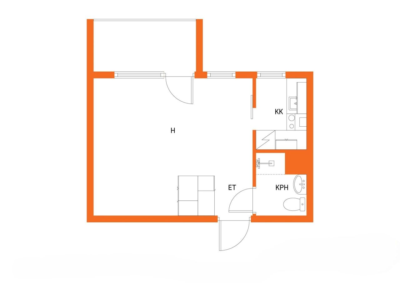 Квартира в Куусанкоски, Финляндия, 26.5 м² - фото 2