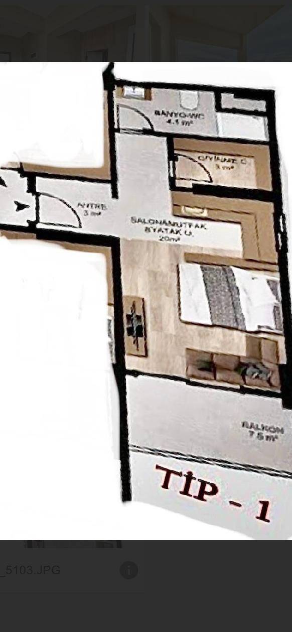 Апартаменты в Мерсине, Турция, 57 м² - фото 6