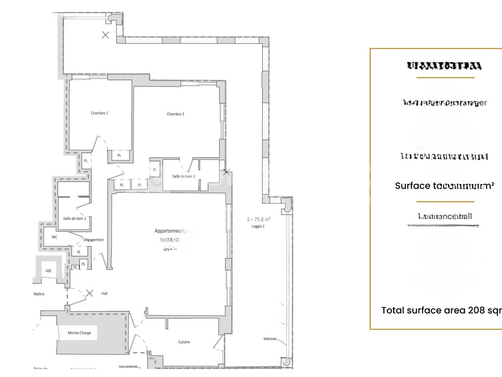 Квартира в Фонвьее, Монако, 208 м² - фото 13