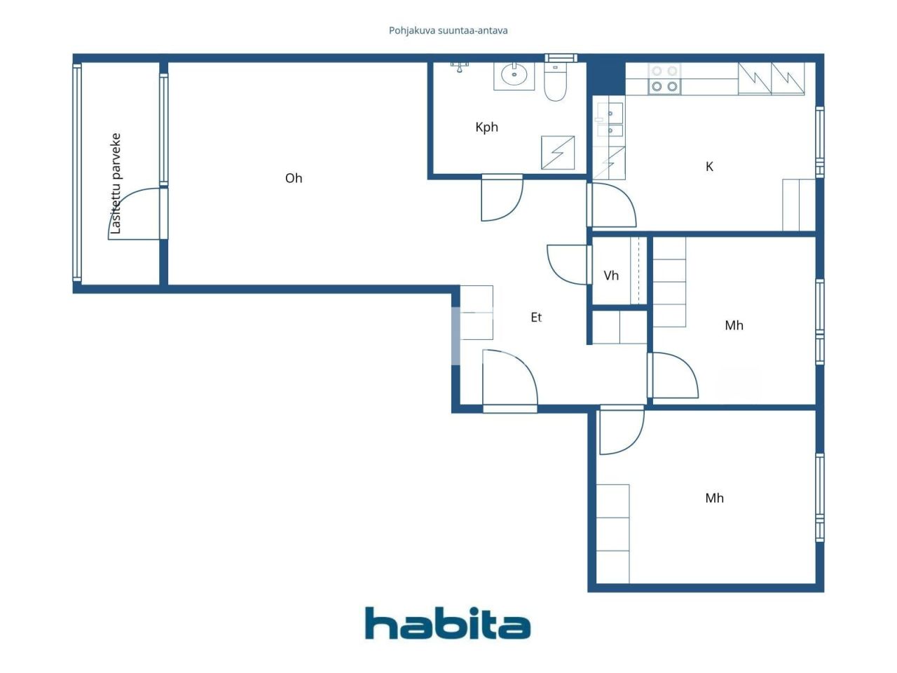 Апартаменты в Куопио, Финляндия, 76 м² - фото 2