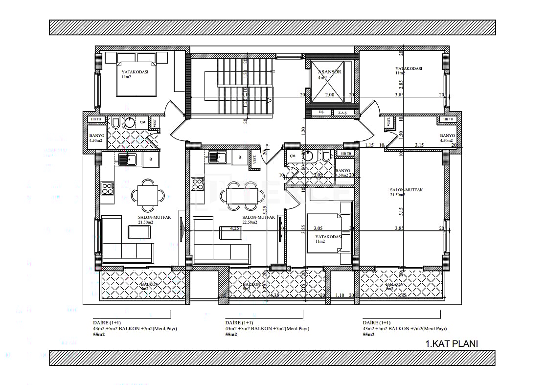 Апартаменты в Алании, Турция, 83 м² - фото 12