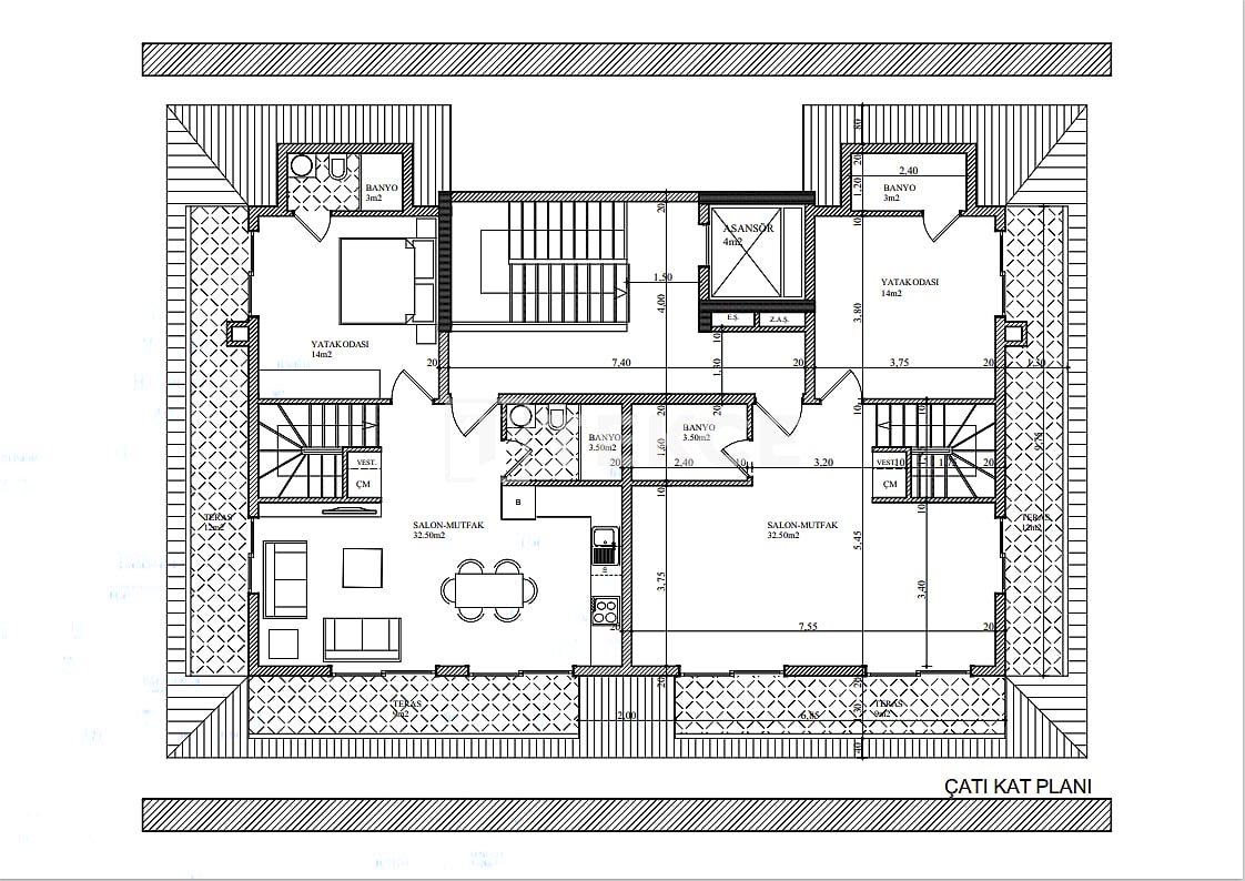 Апартаменты в Алании, Турция, 83 м² - фото 15