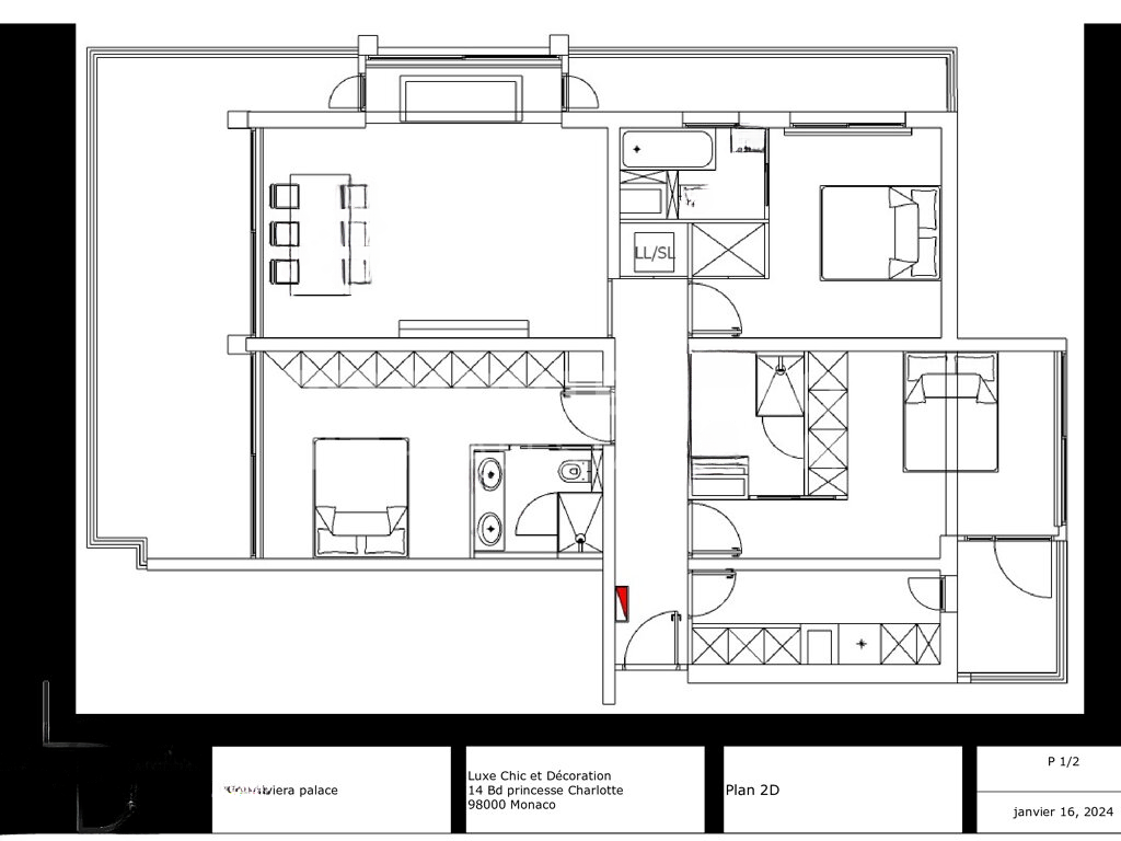 Квартира в Монте Карло, Монако, 148 м² - фото 13