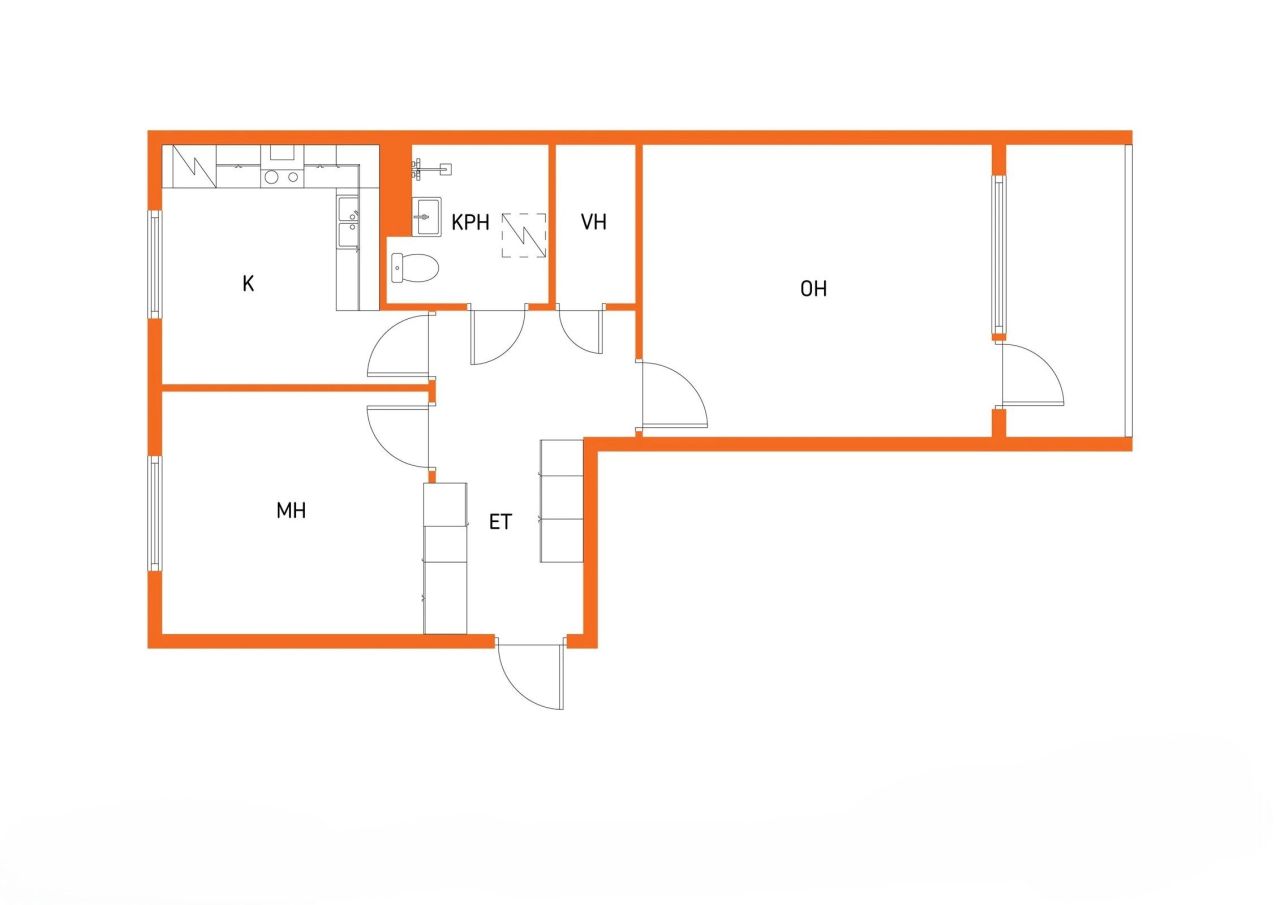 Квартира в Куусанкоски, Финляндия, 54.5 м² - фото 3