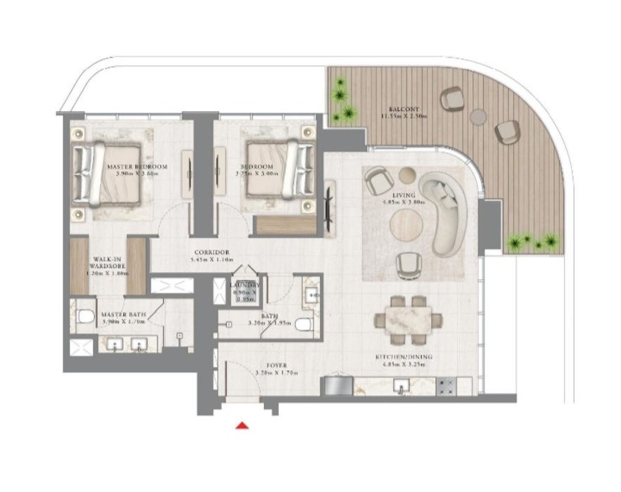 Апартаменты в Дубае, ОАЭ, 128 м² - фото 11