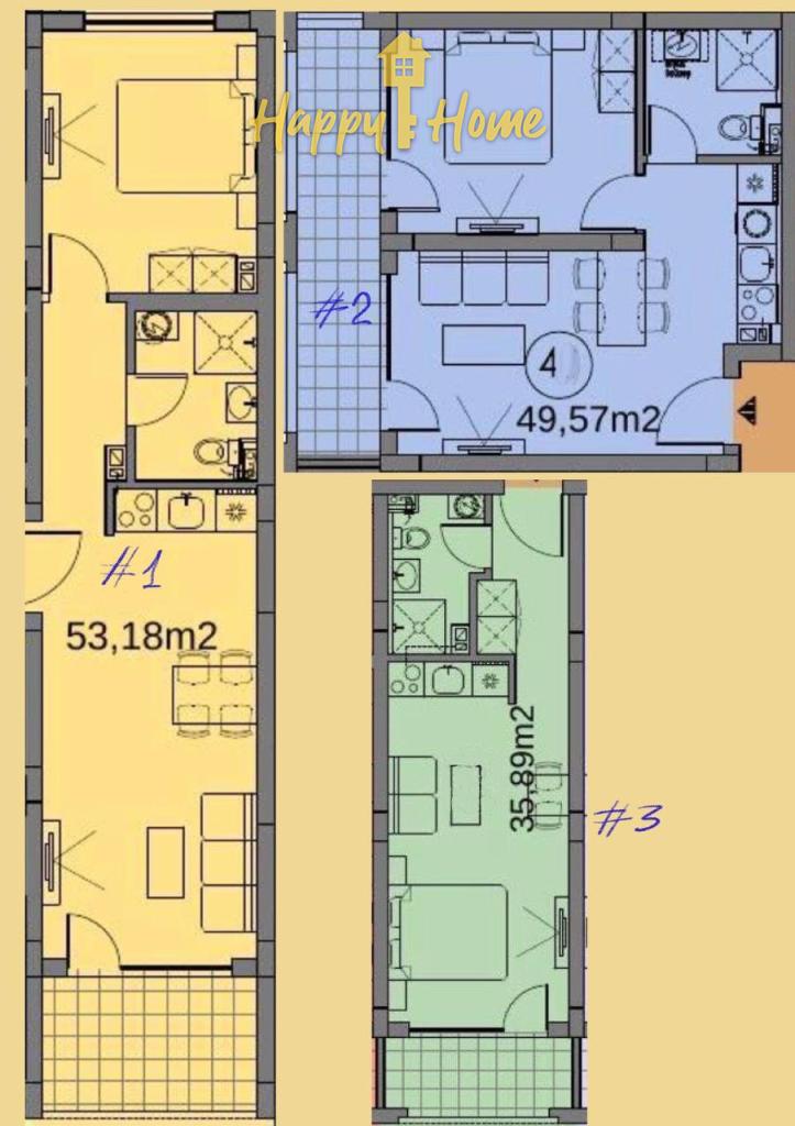 Квартира на Солнечном берегу, Болгария, 57 м² - фото 2