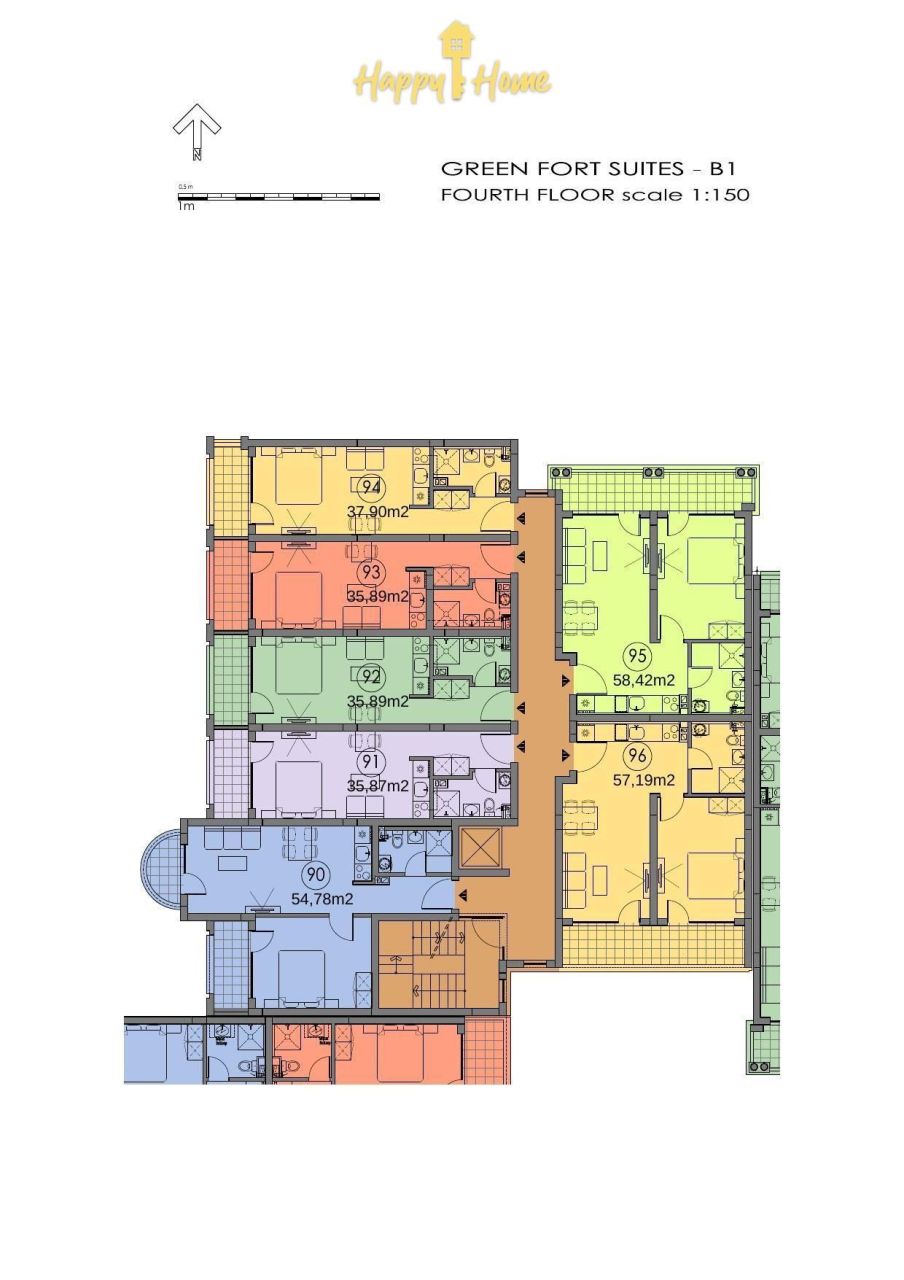 Квартира на Солнечном берегу, Болгария, 57 м² - фото 12