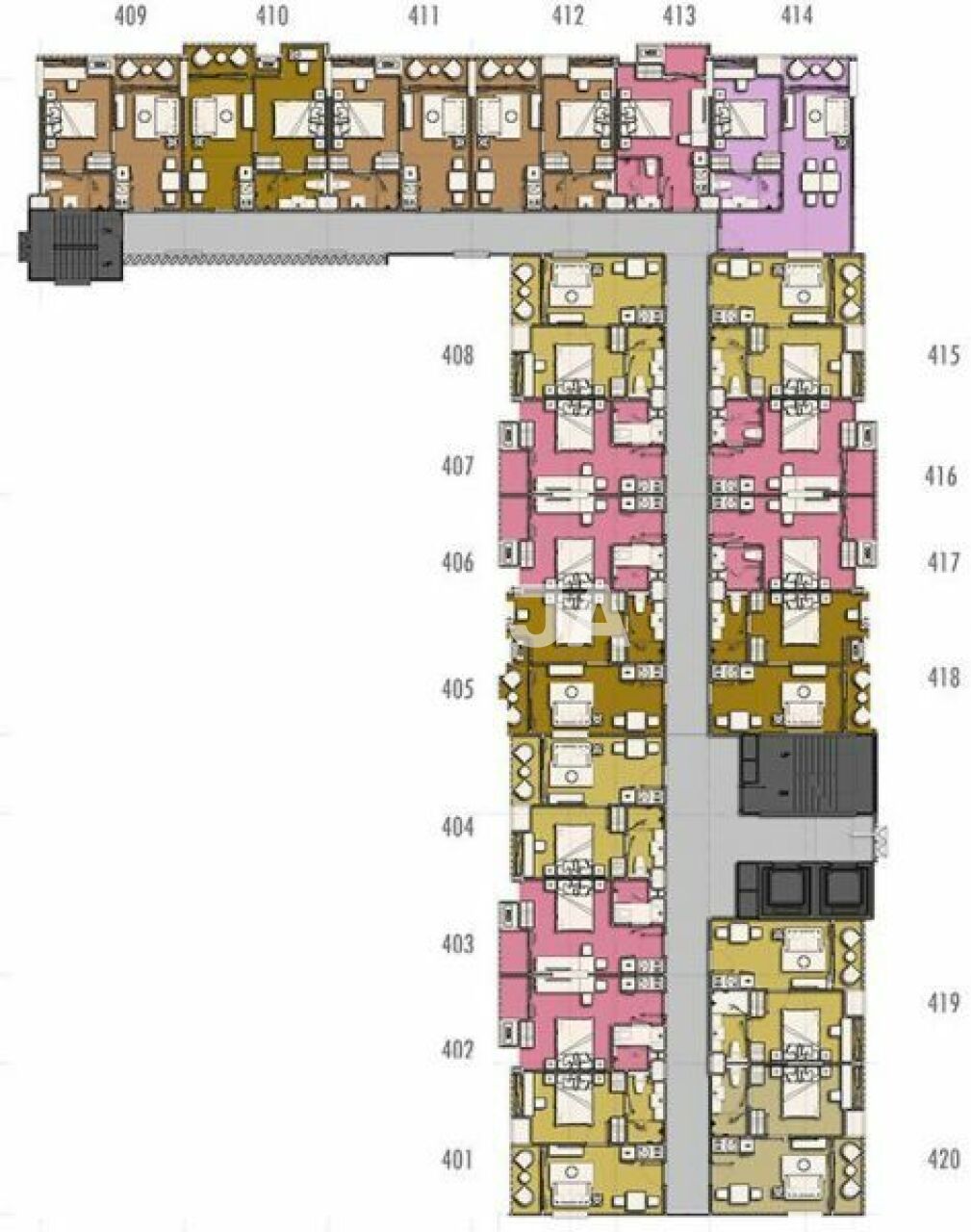 Апартаменты в Паттайе, Таиланд, 47 м² - фото 2