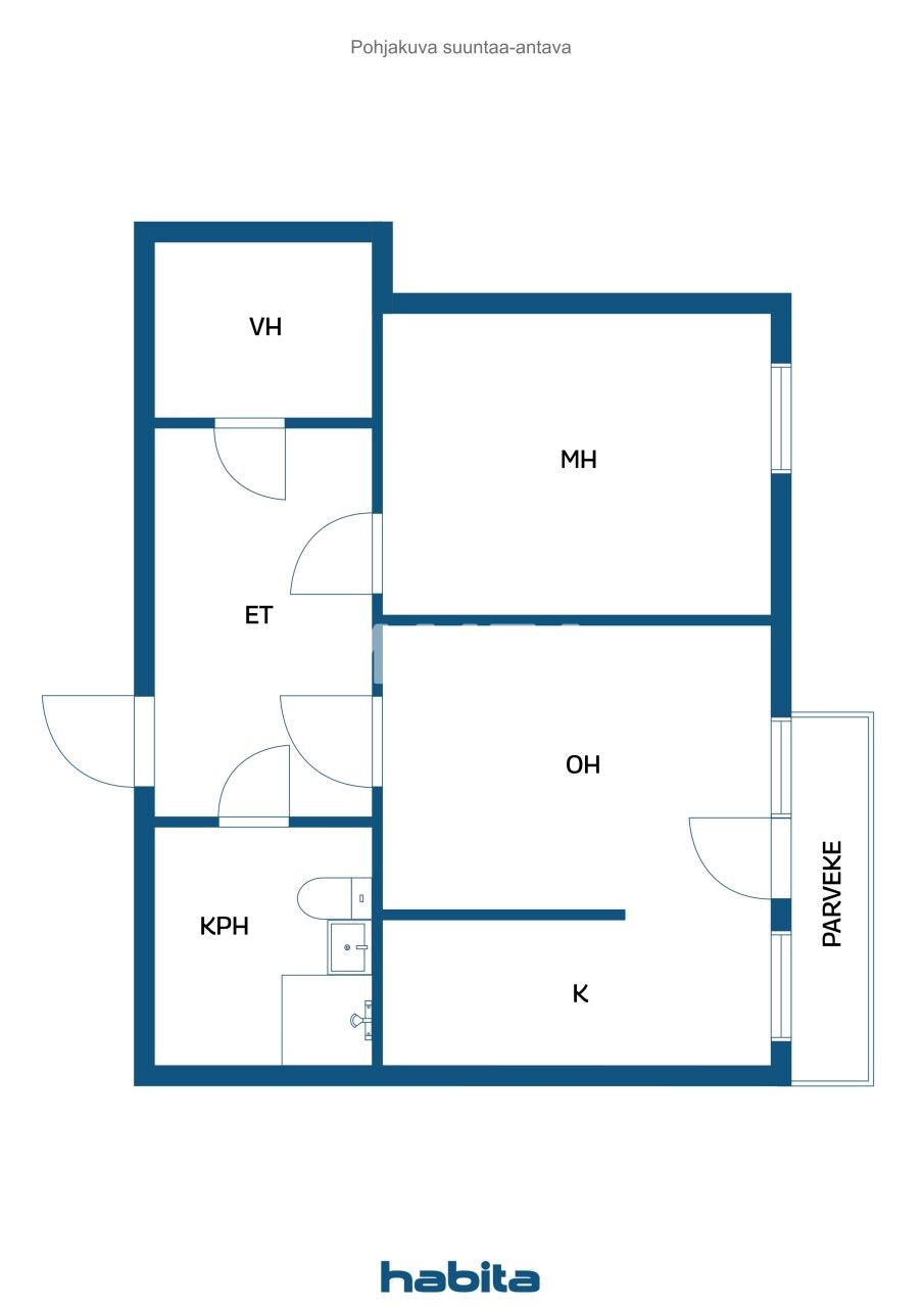Апартаменты в Лахти, Финляндия, 51.5 м² - фото 2