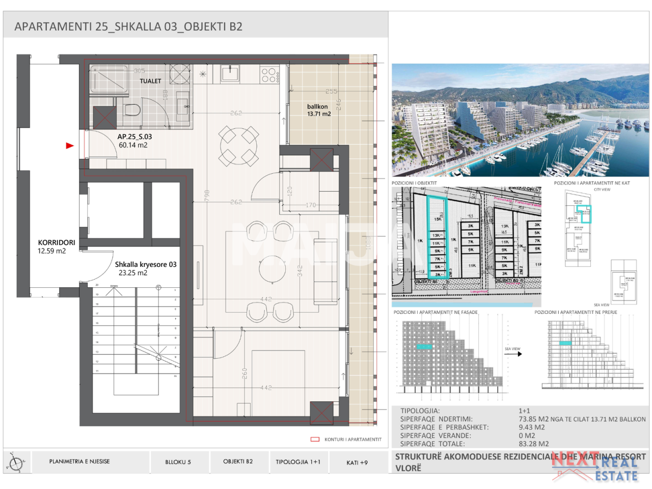 Апартаменты во Влёре, Албания, 73.85 м² - фото 2