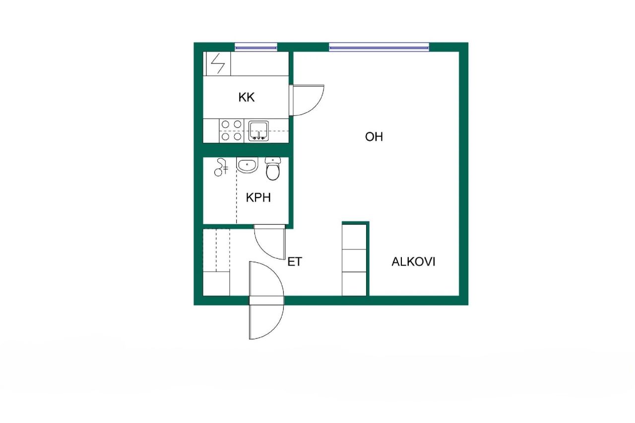 Квартира в Савонлинне, Финляндия, 31 м² - фото 2