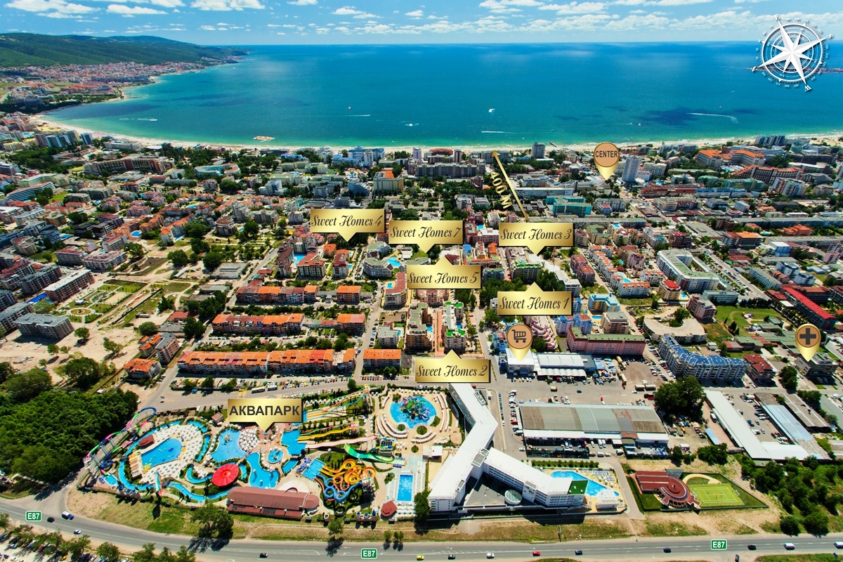 Квартира на Солнечном берегу, Болгария, 45 м² - фото 12