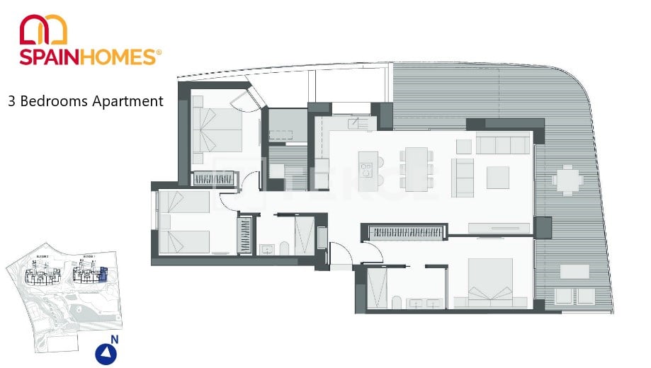 Апартаменты в Бенидорме, Испания, 135 м² - фото 18