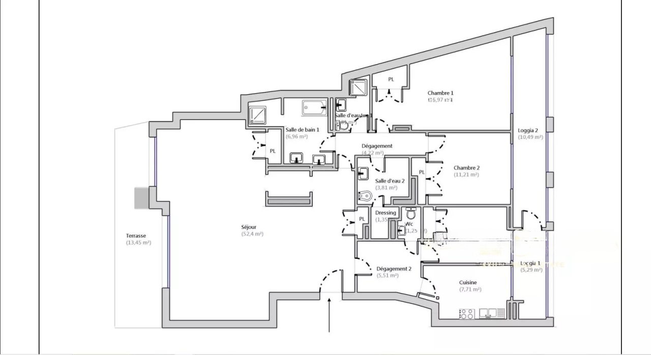 Квартира в Каннах, Франция, 122 м² - фото 9