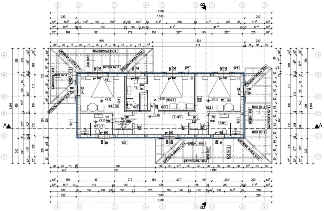 Вилла Grožnjan, Хорватия, 200 м² - фото 14