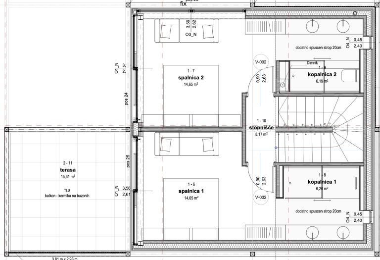 Вилла в Умаге, Хорватия, 130 м² - фото 15