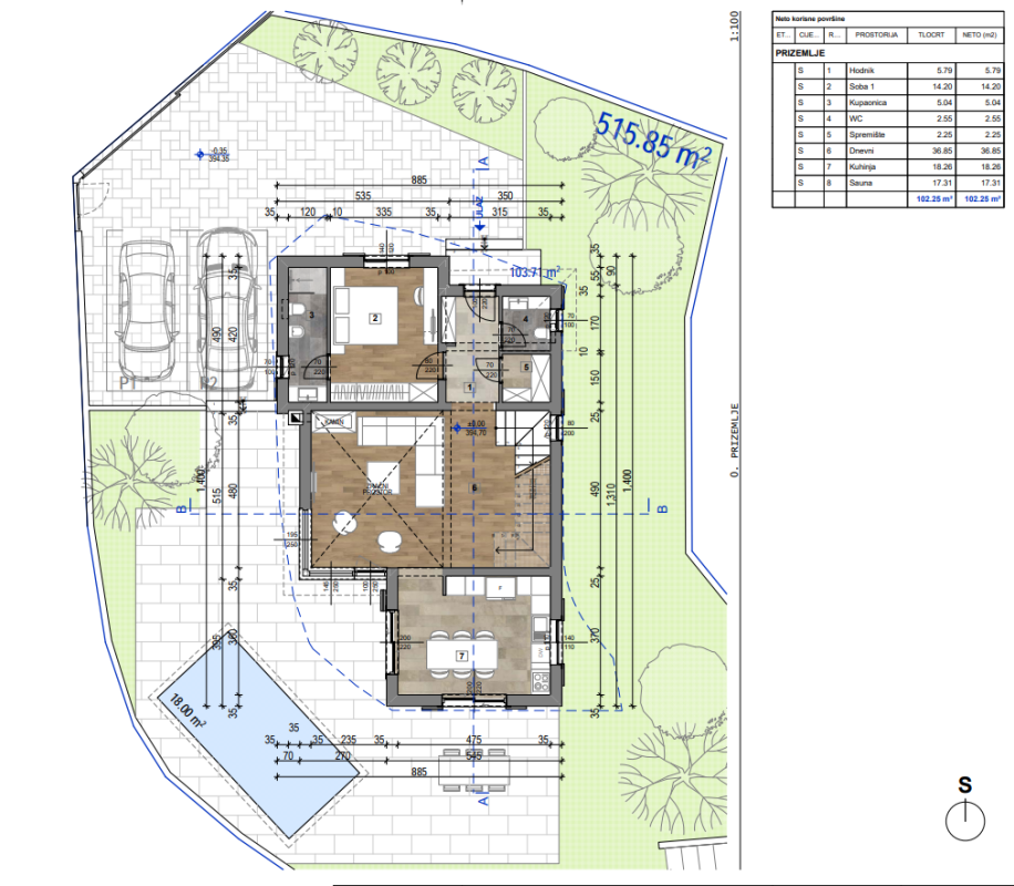 Вилла Mošćenička Draga, Хорватия, 143 м² - фото 15