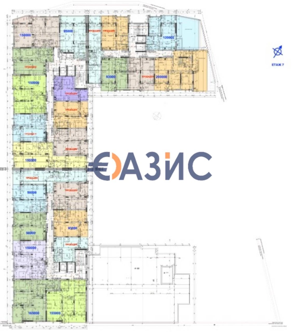 Апартаменты в Бургасе, Болгария, 89.6 м² - фото 19