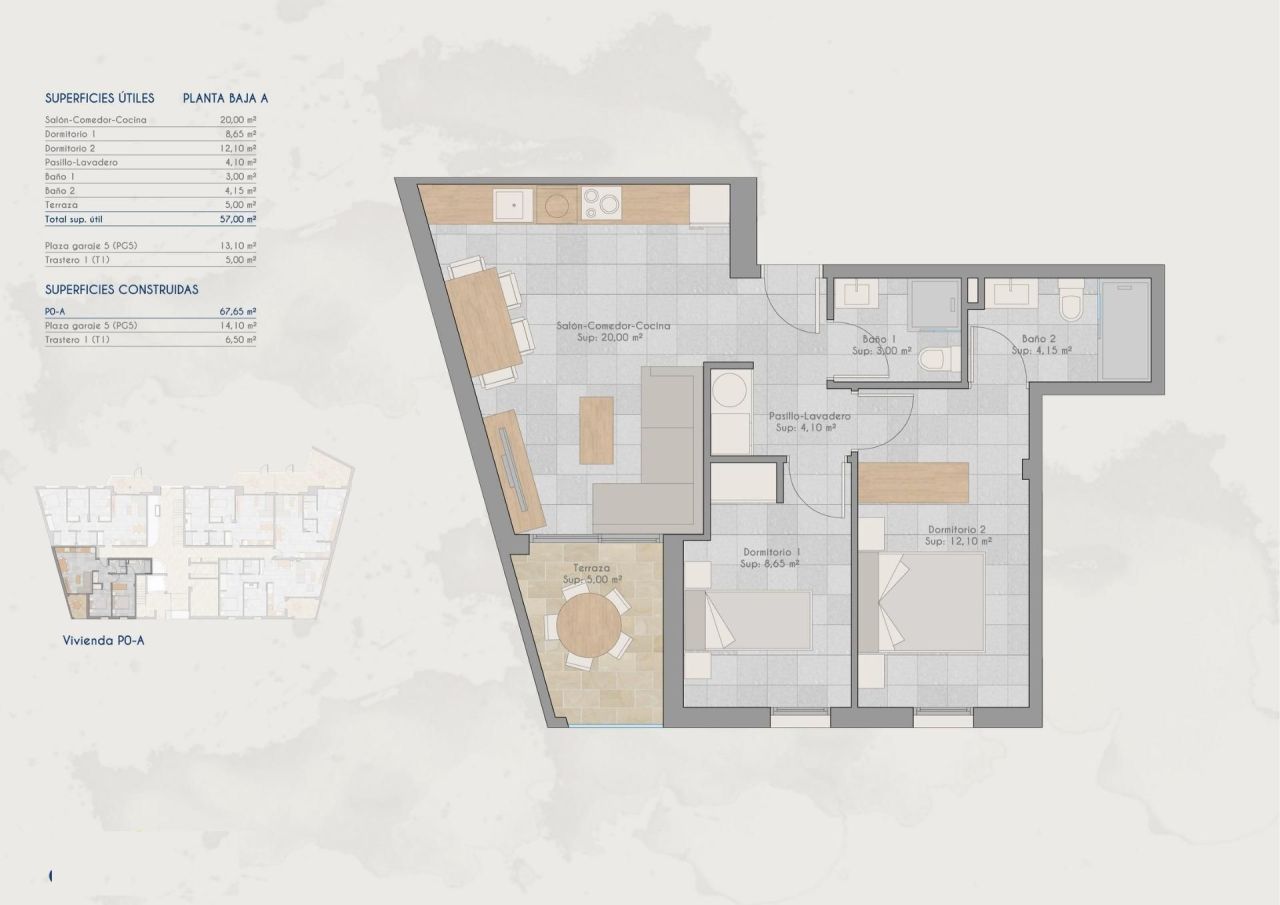 Апартаменты в Сан-Педро-дель-Пинатаре, Испания, 67 м² - фото 11
