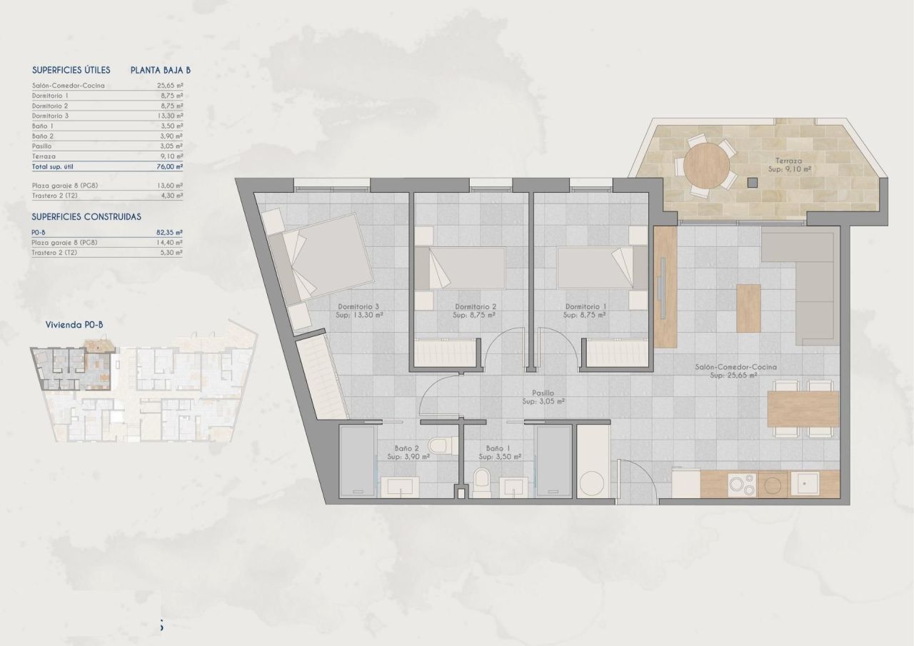 Апартаменты в Сан-Педро-дель-Пинатаре, Испания, 82 м² - фото 11