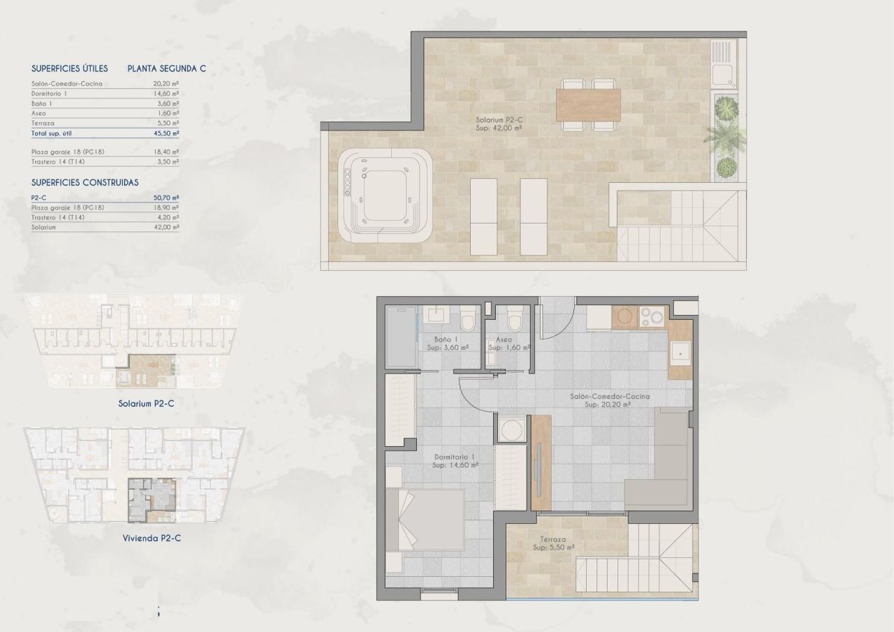 Пентхаус в Сан-Педро-дель-Пинатаре, Испания, 50 м² - фото 11