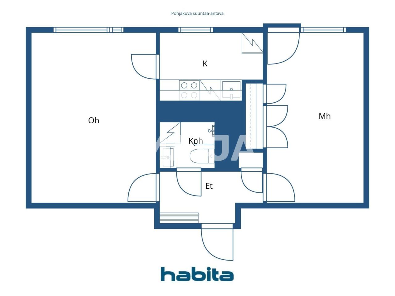 Апартаменты в Хельсинки, Финляндия, 47.8 м² - фото 2