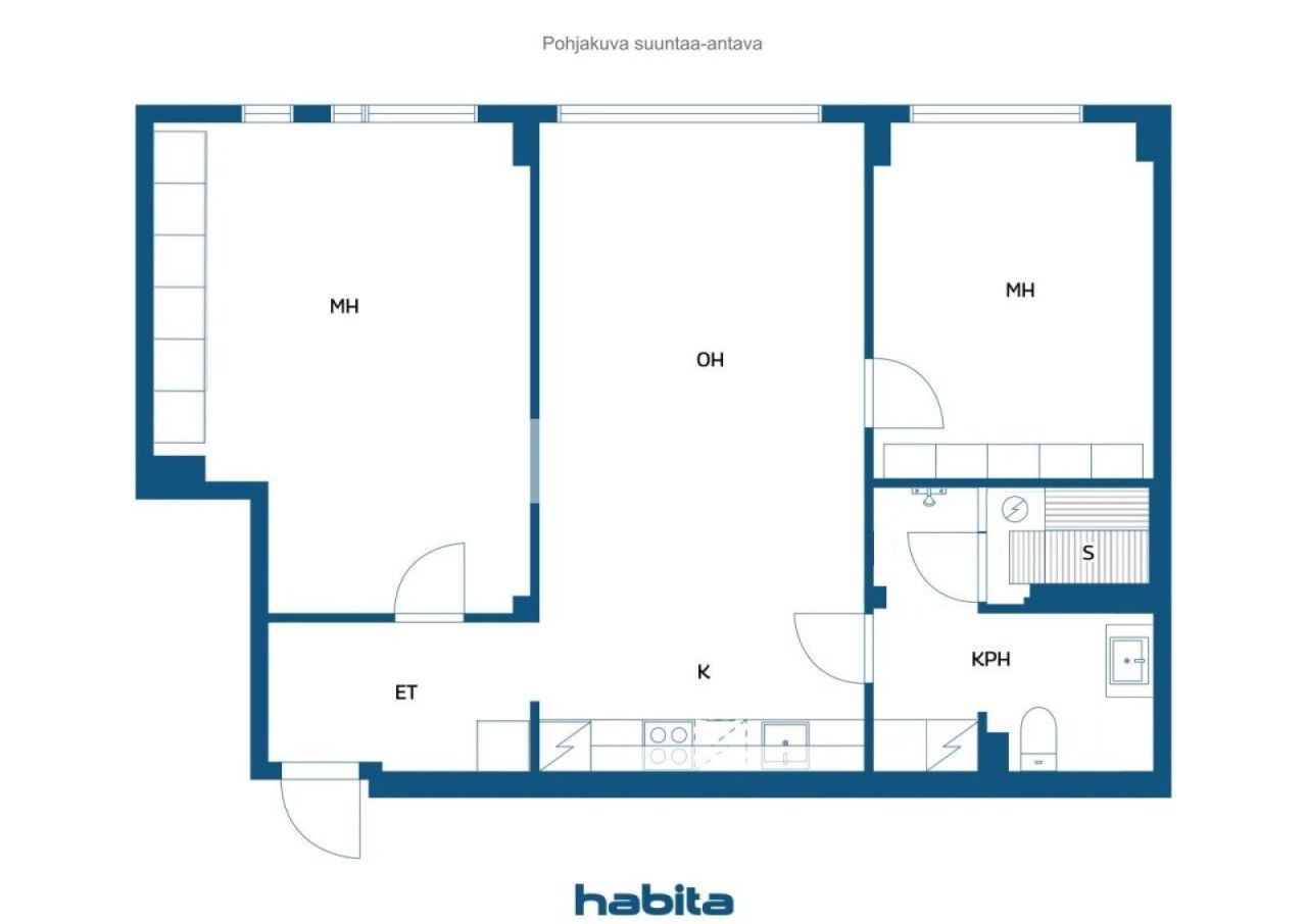 Апартаменты в Тампере, Финляндия, 76 м² - фото 2