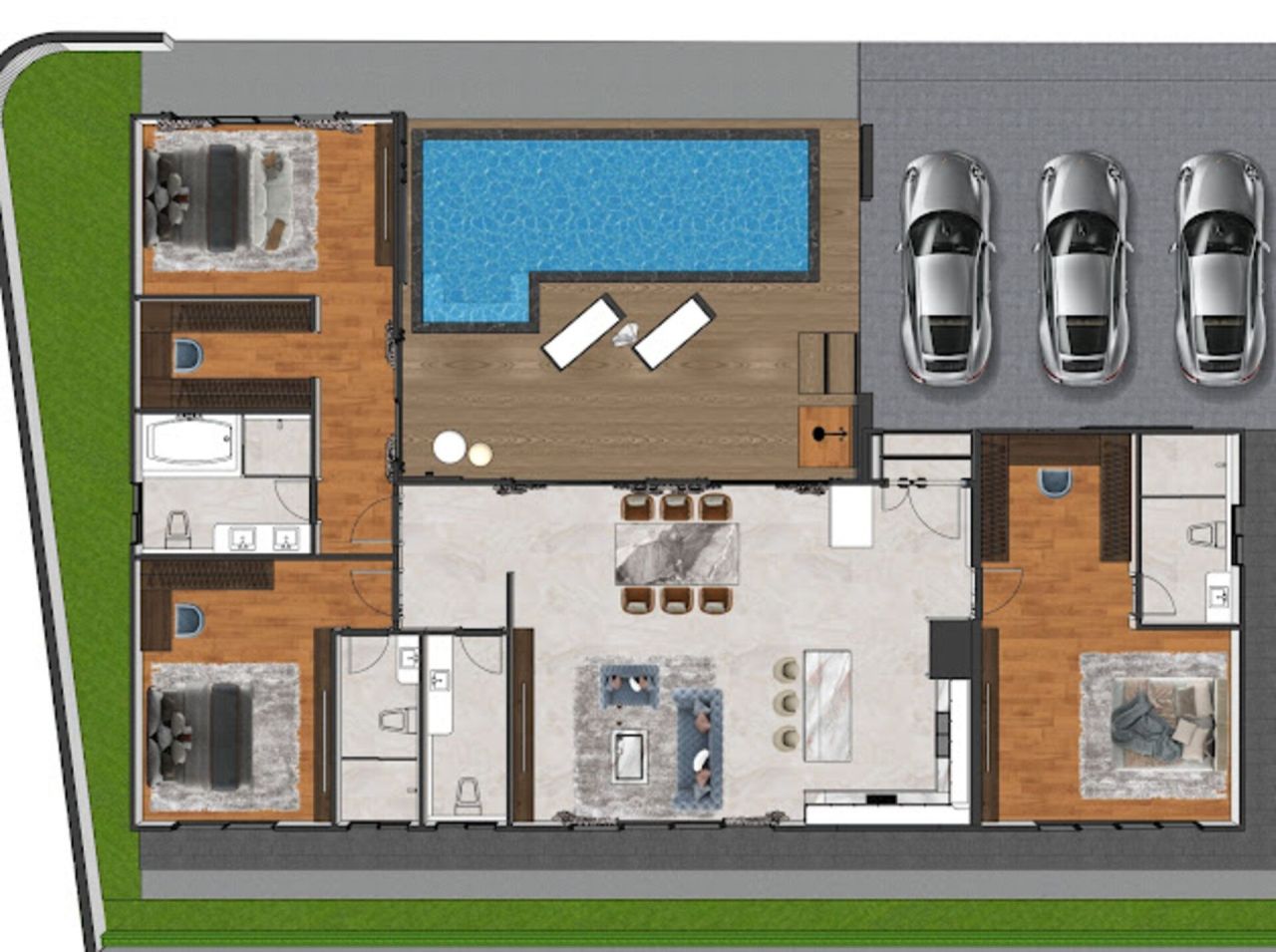 Вилла в Паттайе, Таиланд, 312 м² - фото 15