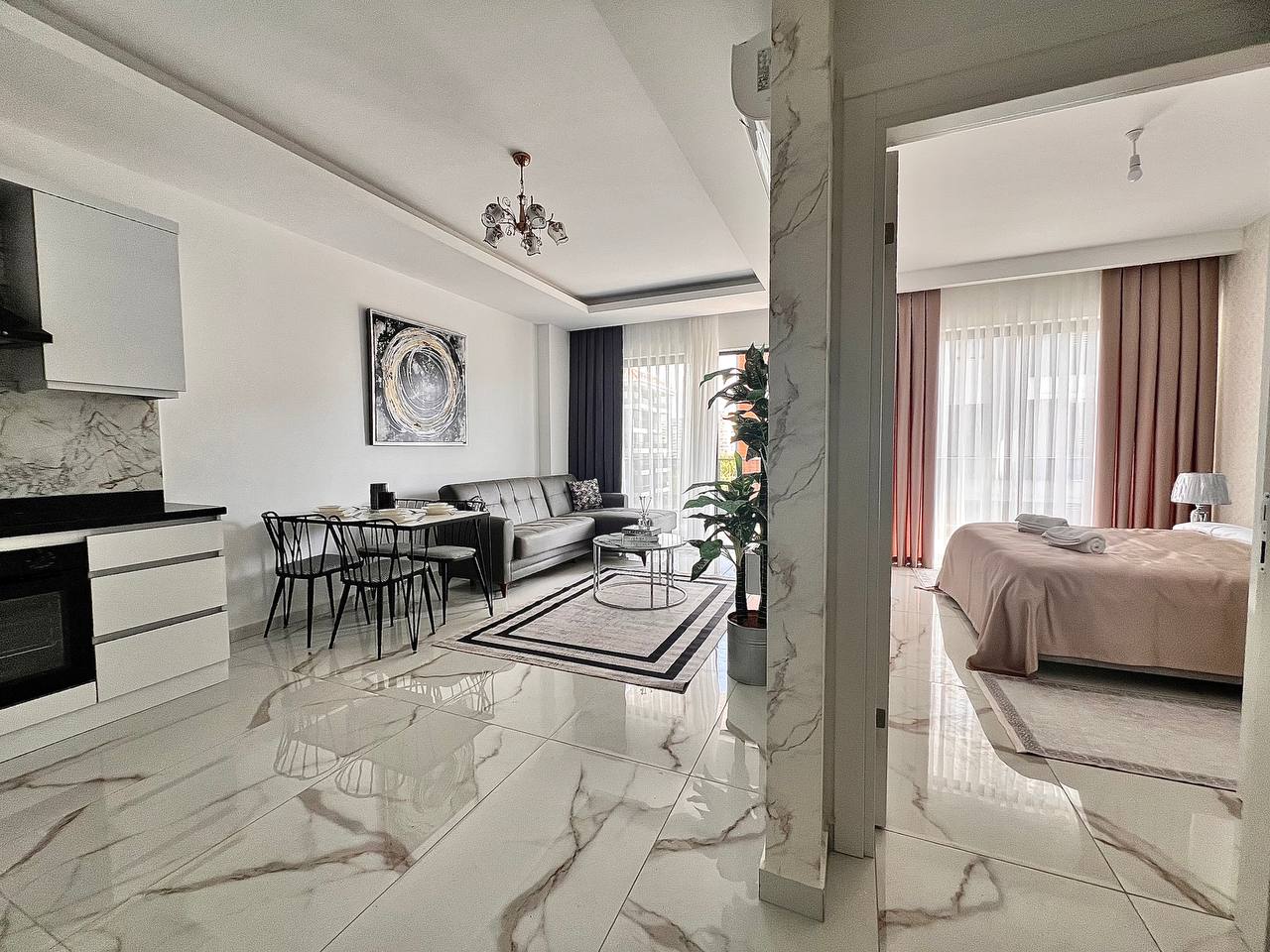 Апартаменты в Алании, Турция, 55 м² - фото 9