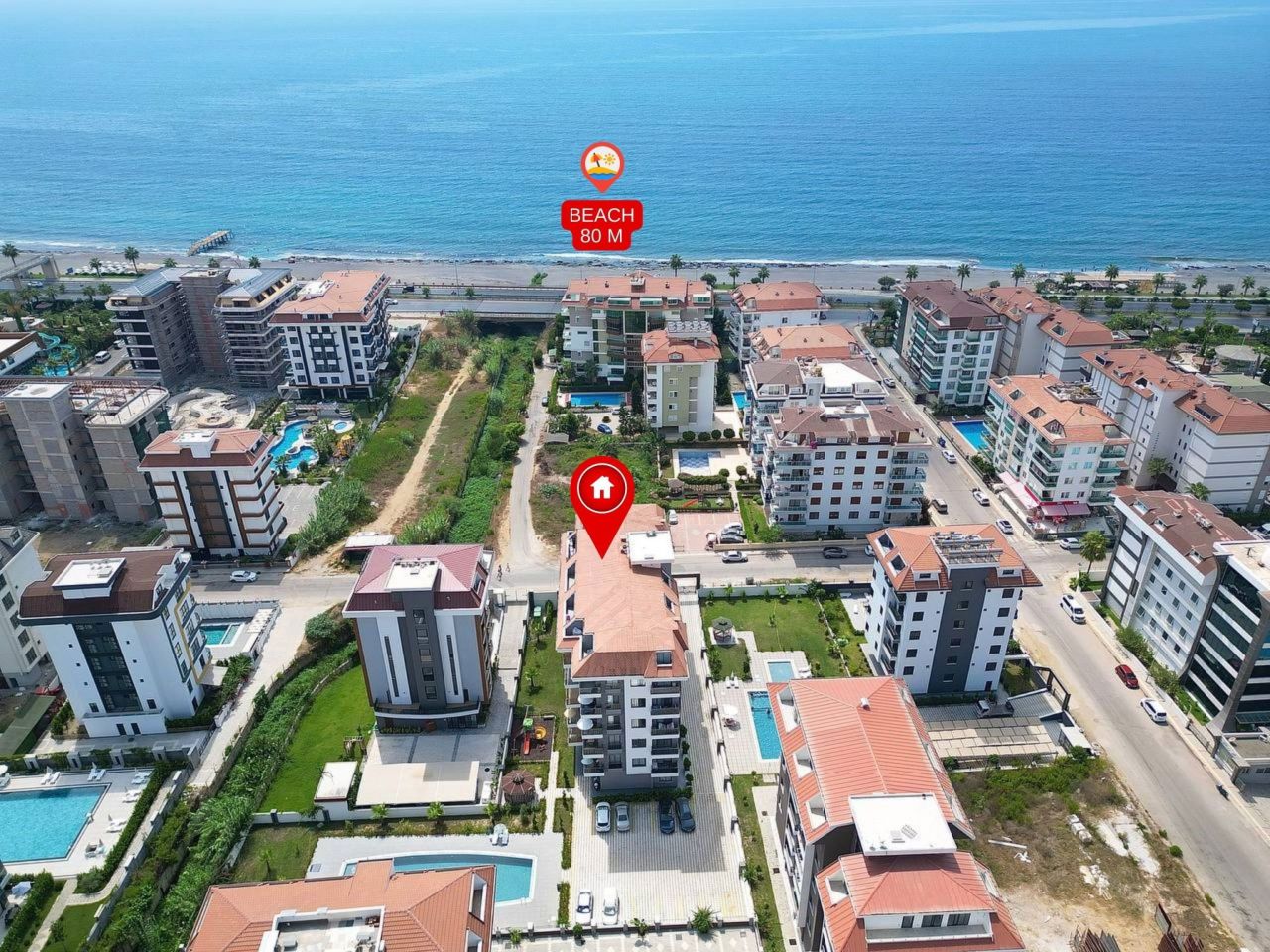 Апартаменты в Алании, Турция, 55 м² - фото 19