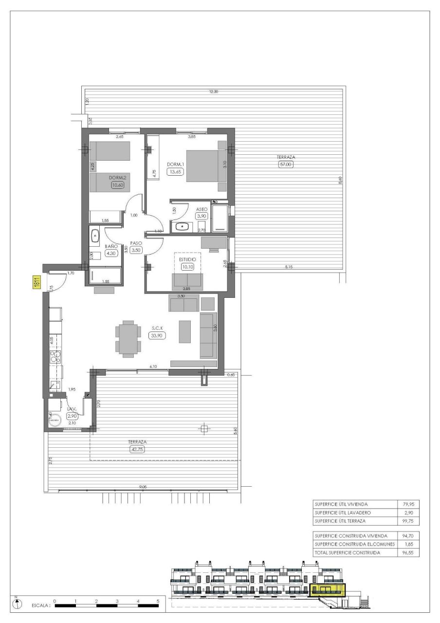 Бунгало в Альгорфе, Испания, 96 м² - фото 16