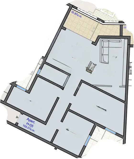 Квартира в Сан-Лоренце, Мальта, 115 м² - фото 1