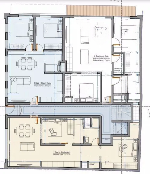 Квартира в Меллихе, Мальта, 64 м² - фото 2