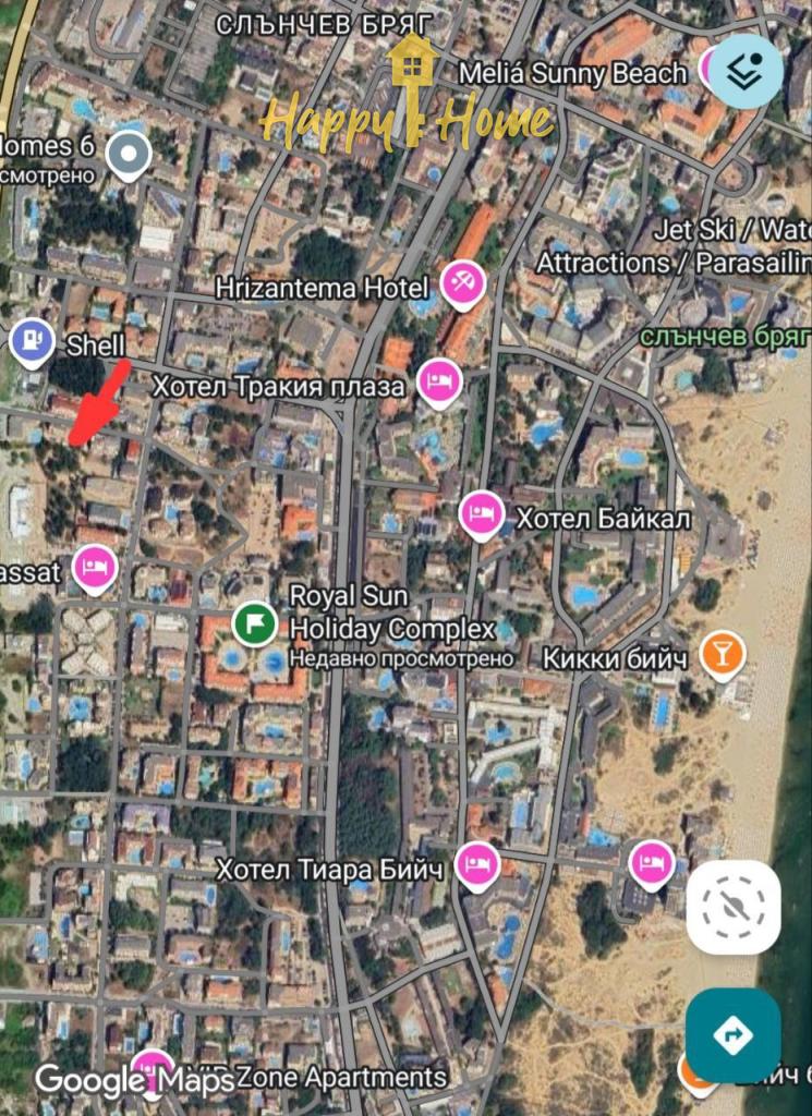 Студия на Солнечном берегу, Болгария, 47 м² - фото 13