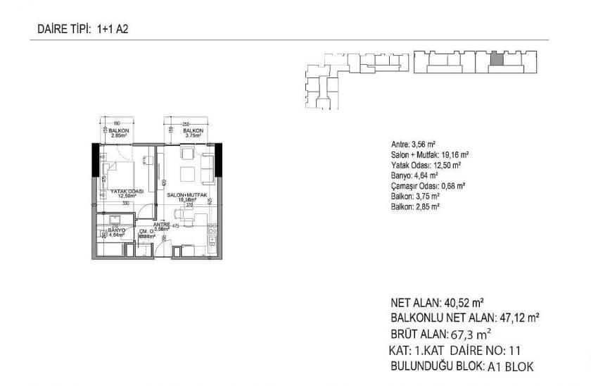 Квартира в Стамбуле, Турция, 60 м² - фото 12