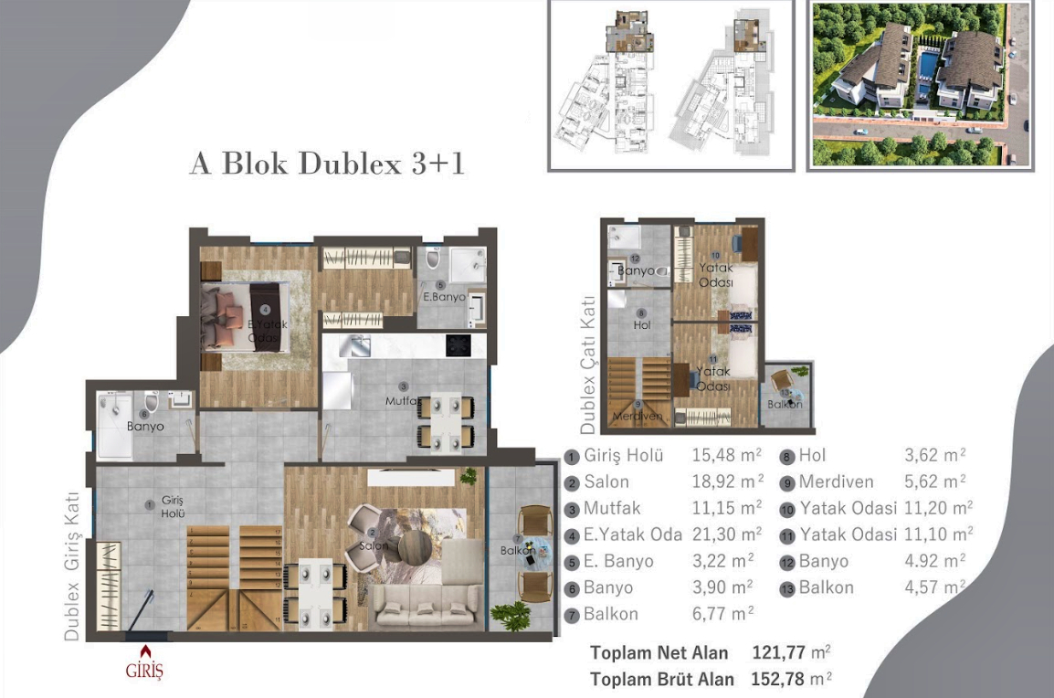 Квартира Алтынташ, Турция, 62 м² - фото 15