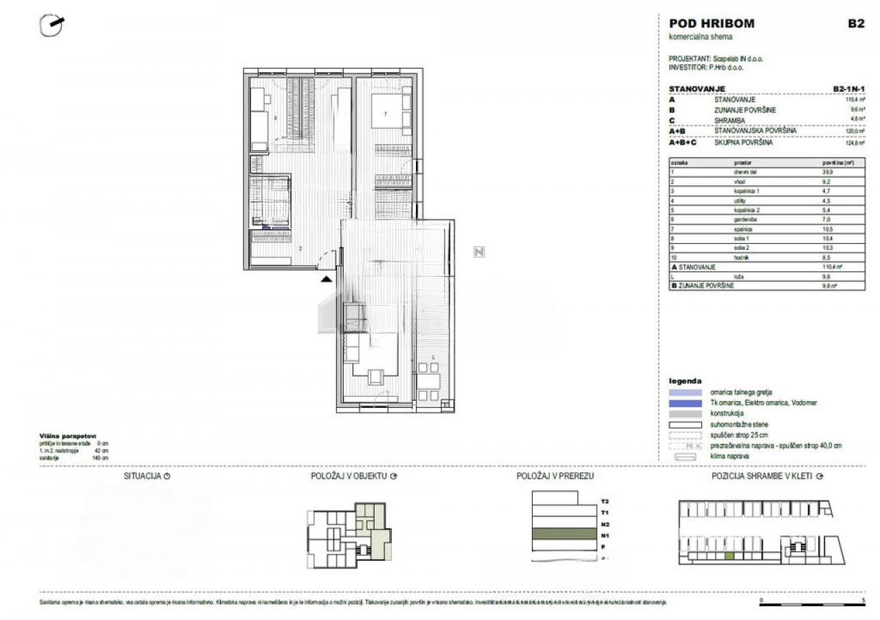 Квартира в Любляне, Словения, 125 м² - фото 2